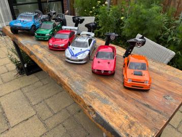 Te koop per stuk, Tamiya en Realy auto's compleet met zender beschikbaar voor biedingen