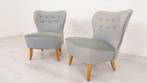 2 x fauteuil | Artifort | Theo Ruth | Blauw, Huis en Inrichting, Fauteuils, Minder dan 75 cm, Ophalen of Verzenden, Mid century modern, vintage, retro