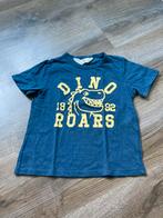 Blauw dino shirt zgan H&M maat 98/104, H&M, Ophalen of Verzenden, Zo goed als nieuw, Shirt of Longsleeve