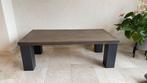 Massief eiken salontafel met metalen poten, 120x60, Huis en Inrichting, Tafels | Salontafels, Ophalen, Hedendaags modern, 100 tot 150 cm