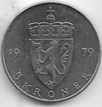 5  kronen   1979  Noorwegen. km. 420, Postzegels en Munten, Munten | Europa | Niet-Euromunten, Ophalen of Verzenden, Overige landen