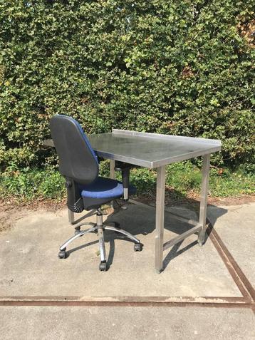 RVS BURO / RVS Werktafel beschikbaar voor biedingen