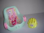 baby born fietsstoeltje met helm, Kinderen en Baby's, Speelgoed | Poppen, Ophalen of Verzenden, Zo goed als nieuw, Babypop