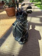 Leren vintage golftas met clubs, Verzenden, Gebruikt, Set, Overige merken