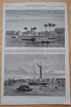 View in Dutch Guiana - Paramaribo Suriname, Antiek en Kunst, Verzenden