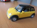 Welly Mini Cooper geel, Ophalen of Verzenden, Zo goed als nieuw, Auto, Overige merken