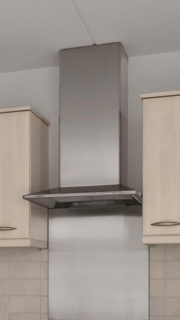 RVS Afzuigkap (Siemens), Witgoed en Apparatuur, Afzuigkappen, Zo goed als nieuw, Wandschouwkap, 200 tot 400 m³ per uur, Ophalen