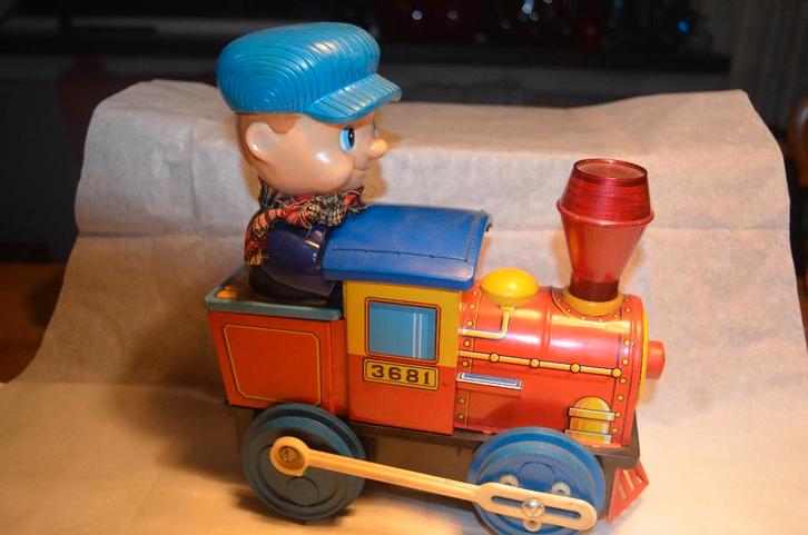 T. Saitoh 1968 Japan blikken trein, Antiek en Kunst, Antiek | Speelgoed, Ophalen of Verzenden