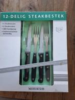 12-delig steakbestek RVS, Huis en Inrichting, Keuken | Bestek, Ophalen, Zo goed als nieuw, Rvs of Chroom