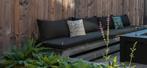 Tuinbank douglas hout inclusief zwarte kussens, Tuin en Terras, Ophalen, Gebruikt, Hout