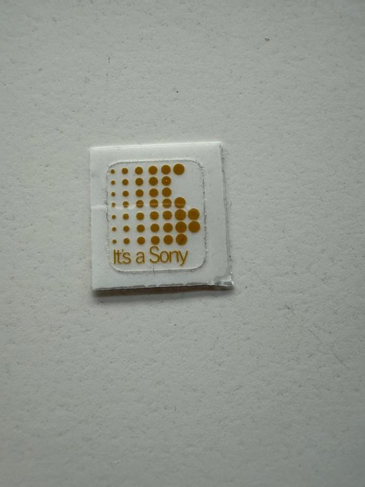 It’s a Sony - transparante sticker - transparant - goud, Audio, Tv en Foto, Walkmans, Discmans en Minidiscspelers, Overige typen