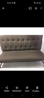 Eetbank taupe, Ophalen of Verzenden, Gebruikt, Tweepersoons, 160 cm