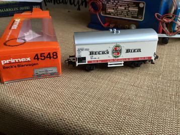 Primex/marklin 4548 DB brouwerswagen BECK’S bier nieuw inovp beschikbaar voor biedingen