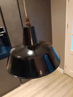 Mooie zwarte emaille hanglamp vintage retro industrie, Huis en Inrichting, Lampen | Hanglampen, Ophalen of Verzenden, Zo goed als nieuw