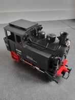 L.G.B. locomotief met wagons, rails te koop aangeboden., Ophalen, Gebruikt, LGB, Gelijkstroom