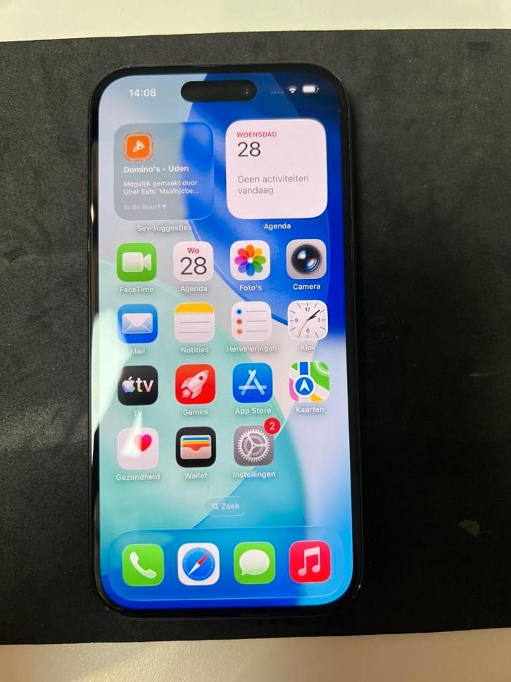 iphone 15 zwart - zwart - A grade - met garantie, Telecommunicatie, Mobiele telefoons | Hoesjes en Frontjes | Apple iPhone, Refurbished