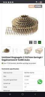 Ringnagels schiet spijkers 2.1x27mm 2 nieuwe dozen, Doe-het-zelf en Verbouw, IJzerwaren en Bevestigingsmiddelen, Ophalen of Verzenden