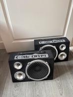 Mc Crypt Speakers - 100W - Bieden!, Audio, Tv en Foto, Luidsprekers, Gebruikt, 60 tot 120 watt, Front, Rear of Stereo speakers