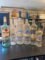 Partij flessen grey goose belverdere bacardi, Verzamelen, Glas en Borrelglaasjes, Ophalen of Verzenden