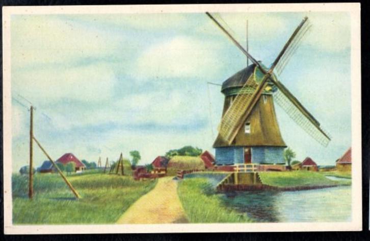 (NH214) Ansichtkaart Katwoude Kathammer molen, Verzamelen, Ansichtkaarten | Nederland, Ongelopen, Noord-Holland, 1920 tot 1940
