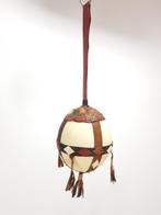 Authentiek struisvogelei leren banden Nigeria Afrika art ´30, Antiek en Kunst, Ophalen of Verzenden