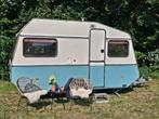 Kip caravan, gerestaureerd, gepimpt, vintage, retro, Caravans en Kamperen, Vast bed, Kip, Tot en met 2, Treinzit