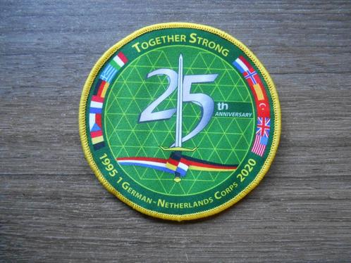 1ste Duits Nederlandse Korps badge 25 jarig jubileum, Verzamelen, Militaria | Algemeen, Landmacht, Embleem of Badge, Nederland
