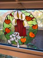 Raam hanger glas in lood kerst, Antiek en Kunst, Ophalen of Verzenden