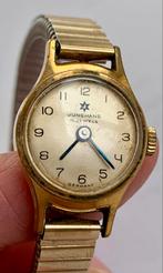 Junghans 15 Jewels vintage goudkleurig horloge, Sieraden, Tassen en Uiterlijk, Horloges | Antiek, Overige merken, Overige materialen