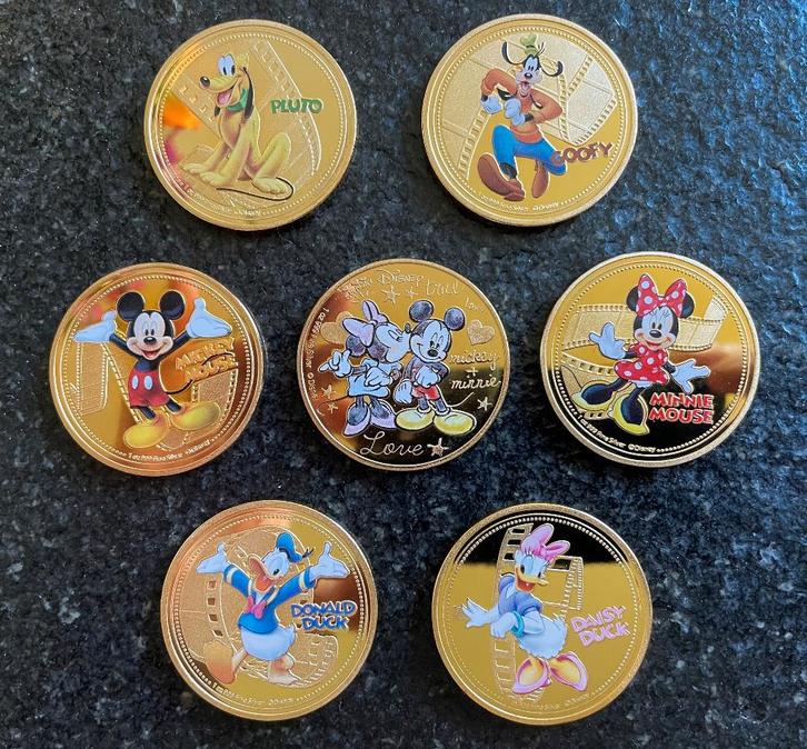 New Zealand muntenset 7 delig Disney Donald Mickey ea, Verzamelen, Disney, Nieuw, Overige typen, Mickey Mouse, Ophalen of Verzenden