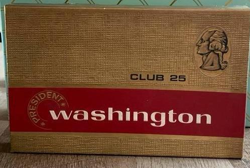 Oud sigarendoosje Washington Club 25 -Hippolytushoef, Verzamelen, Rookartikelen, Aanstekers en Luciferdoosjes, Gebruikt, Ophalen of Verzenden