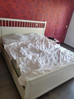 IKEA Hemnes 2 persoonsbed, Ophalen, Wit, Tweepersoons, 180 cm