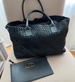 Bottega Veneta Tote Bag zwart leer, Sieraden, Tassen en Uiterlijk, Tassen | Damestassen, Ophalen of Verzenden, Gebruikt, Zwart