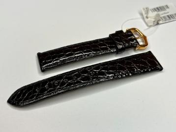 Cartier alligator/croco horloge band (17.5mm) + 18k sluiting beschikbaar voor biedingen