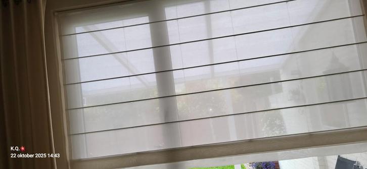 Mooie Vouwgordijnen te koop!, Huis en Inrichting, Stoffering | Gordijnen en Lamellen, Gebruikt, Wit, Ophalen