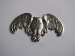 Zilver Kleurig Metalen Scrap Ornament - Uil / 3.5 x 2 cm, Antiek en Kunst, Verzenden