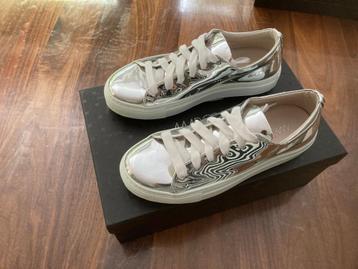 Marccain marc cain zilveren sneaker maat 36 nieuw! beschikbaar voor biedingen