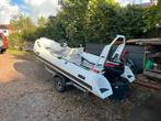 Hidea RIB aluminium bodem 390 (2021) - Mercury 25 pk 2-takt, Watersport en Boten, Rubberboten, Aluminium, Zo goed als nieuw, Benzine