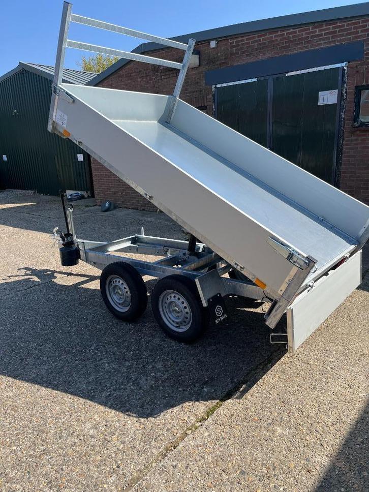 NIEUWE SYMA KIPPER MET HANDPOMP, 2.60X1.56.M, ONGEREMD, Auto diversen, Aanhangers en Bagagewagens, Nieuw, Ophalen