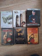 12 Horror dvd's waaronder 7 delen van Hellraiser, Zo goed als nieuw, Ophalen