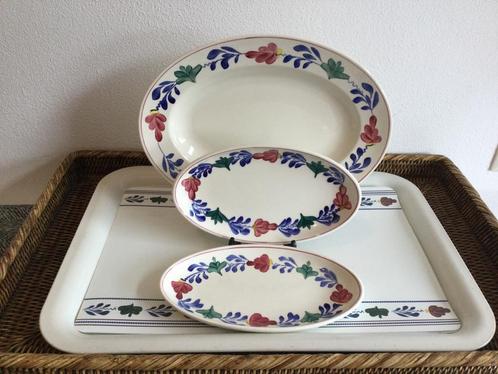 Boerenbont Maastricht (Vleesschaal + 2 stuks zuurschaaltje), Antiek en Kunst, Antiek | Servies los, Ophalen of Verzenden