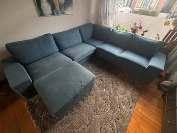 Ikea hoekbank blauw kivik - afbeelding 3