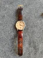 Armani horloge heren met leren band, Ophalen of Verzenden, Staal, Leer, Overige merken