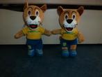 NIEUW 2 braziliaanse supporters leeuwen knuffels 30 cm, Ophalen of Verzenden, Nieuw, Overige typen
