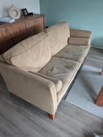 Gratis twee banken: Drie en twee zits beige. Ophalen, Huis en Inrichting, Banken | Sofa's en Chaises Longues, Gebruikt, 75 tot 100 cm