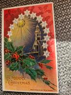 Brocante relief Kerstkaart - 1912, Verzamelen, Ophalen of Verzenden, Voor 1920, Gelopen