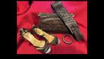 Retro schoenen. Tas. Centuur. Armband jaren 70, Kleding | Dames, Schoenen, Bruin, Zo goed als nieuw, Sandalen of Muiltjes, Ophalen of Verzenden