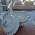 Oude brocante soepterrine met lepel, Antiek en Kunst, Ophalen