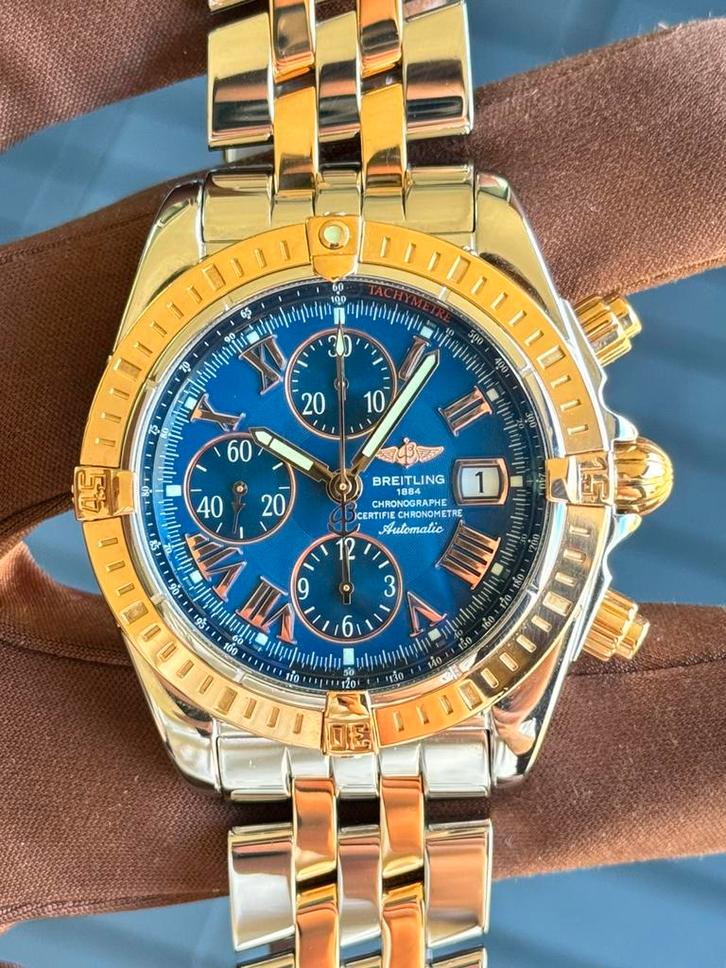 Breitling Chronomat Evolution (C13356) ‘08 Full Set Mint!, Sieraden, Tassen en Uiterlijk, Horloges | Heren, Gebruikt, Polshorloge