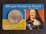 400 jaar Michiel de Ruyter Coincard, Zilver, Euro's, Ophalen of Verzenden, Koningin Beatrix